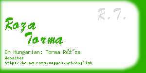 roza torma business card